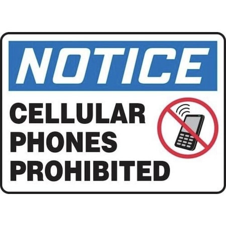Accuform OSHA NOTICE SAFETY SIGN CELLULAR MRFQ826VA MRFQ826VA